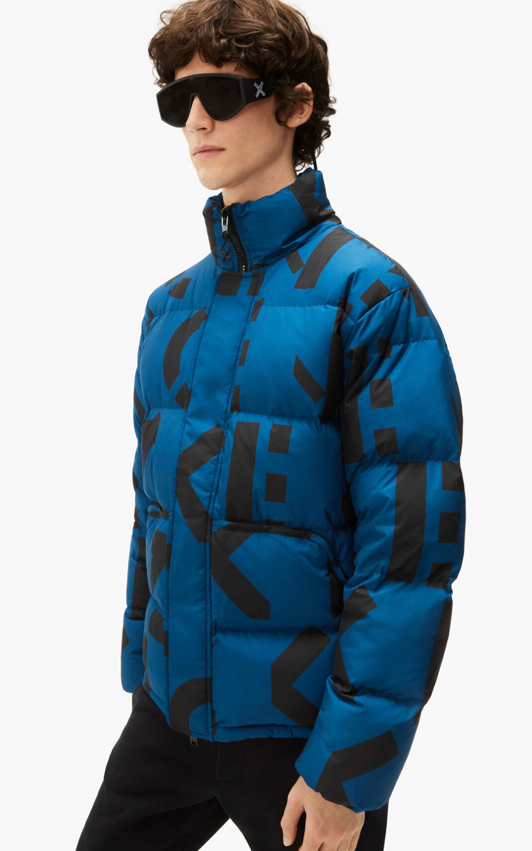 Kenzo Sport monogram Dunjakke Herre - MørkeBlå DK-290692